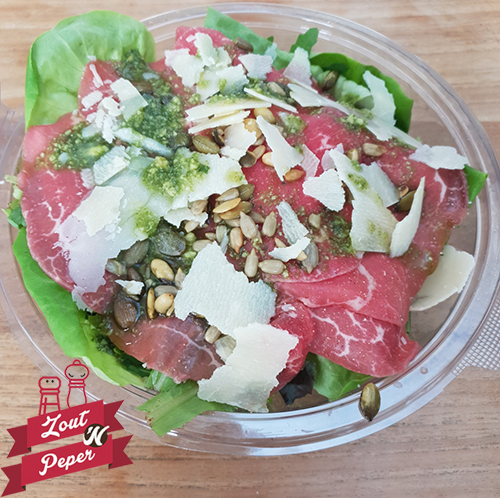 Salade met Carpaccio